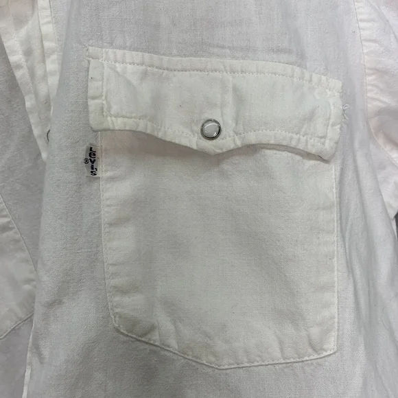 Levi's White Western Dessert Cactus Vintage Button Long Sleeve Shirt Size Medium - Picture 5 of 10
